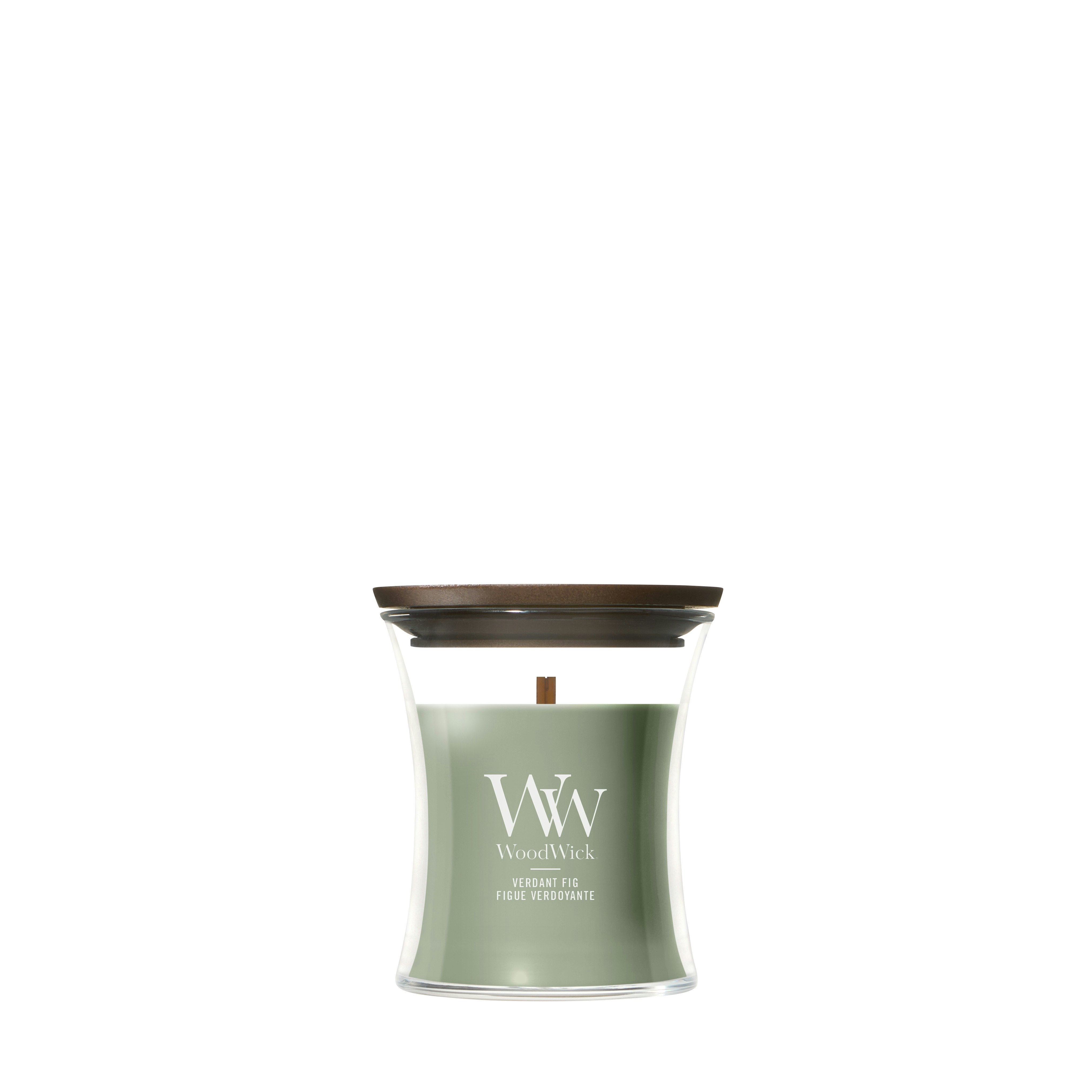 Mini Candela a Clessidra Verdant Fig 85g Verde Woodwick