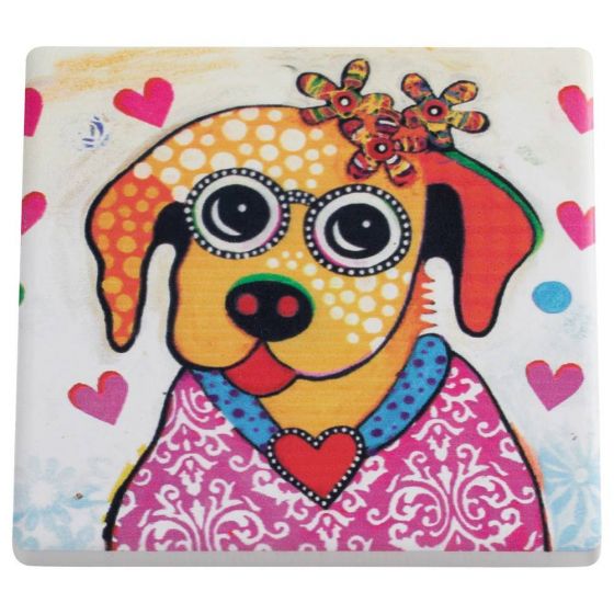SOTTOBICCHIERE CON CANE POSEY 9CM