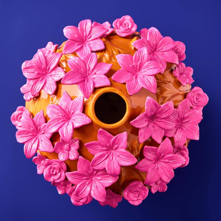 Vaso Verano 34 x 29.5 cm Arancione Rosa Terracotta