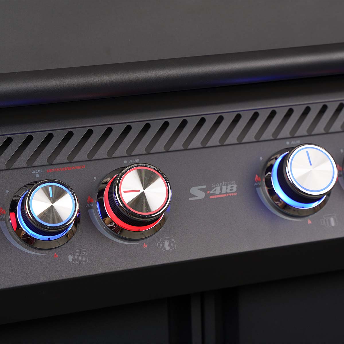 Barbecue a Gas S-418 Pro Nero Opaco SANTOS