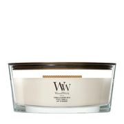 Candela Tonka & Almond Milk Ellipse 453g Neutri WoodWick