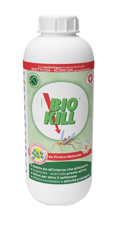 INSETTICIDA ACARICIDA DA PIRETRO NATURALE BIOKILL RICARICA 1 LT