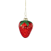 Mica Decorations Ornamento natalizio a forma di fragola 6 x 6 x 7,5 cm, rosso/verde