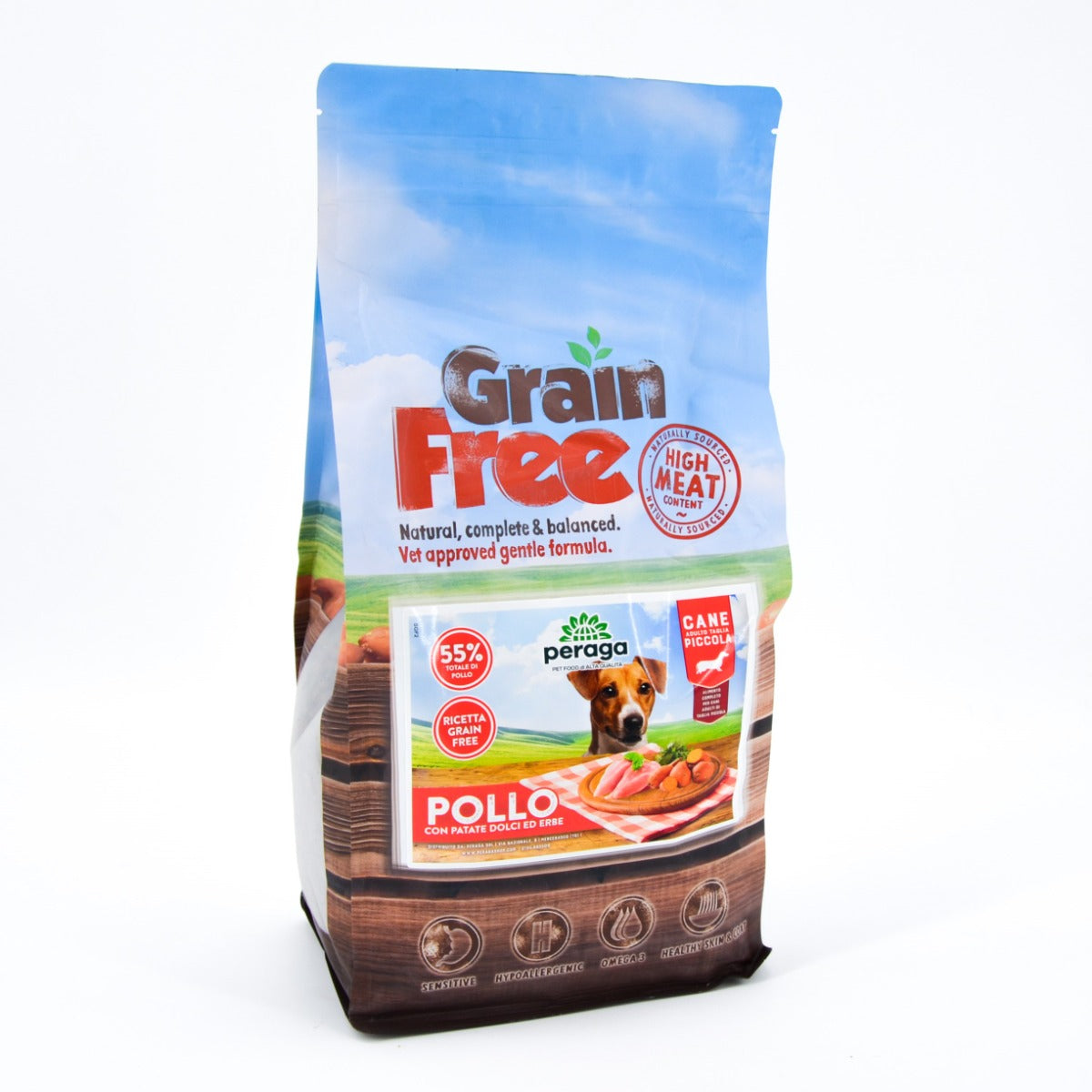 CROCCHETTE PERAGA GRAIN FREE PER CANE ADULTO TAGLIA PICCOLA 2KG POLLO