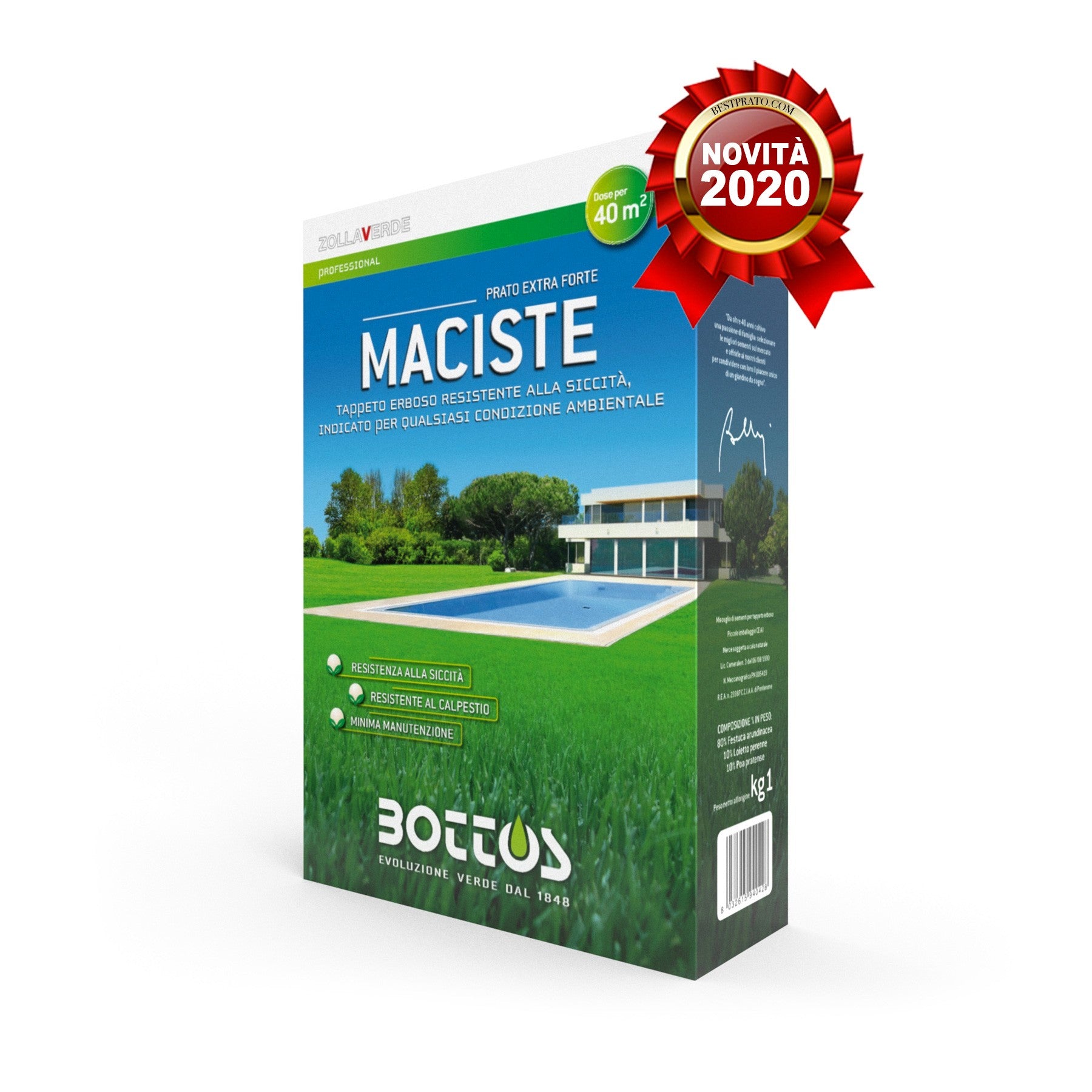 SEMENTI PER PRATO ZOLLAVERDE MACISTE 1KG