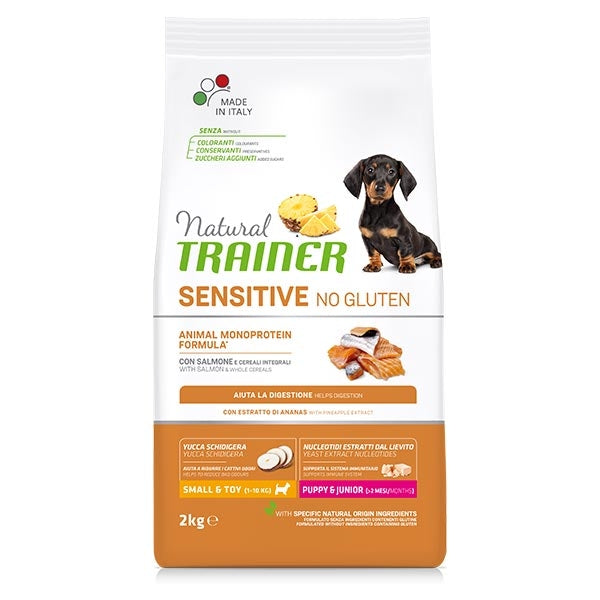 CROCCHETTE CANE PUPPY&JUNIOR NATURAL SENSITIVE SALMONE 2KG