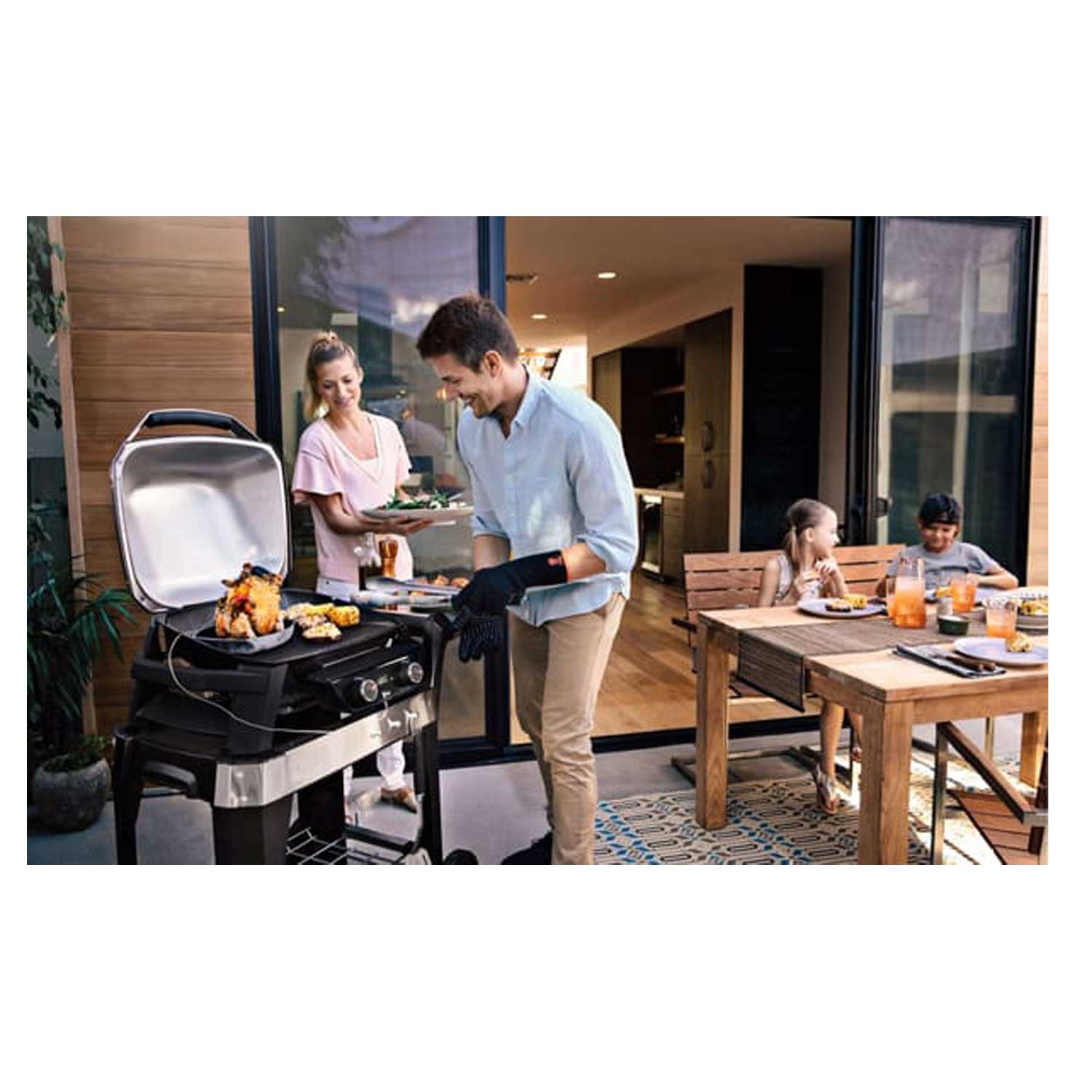 BARBECUE ELETTRICO PULSE 2000 NERO CON CARRELLO