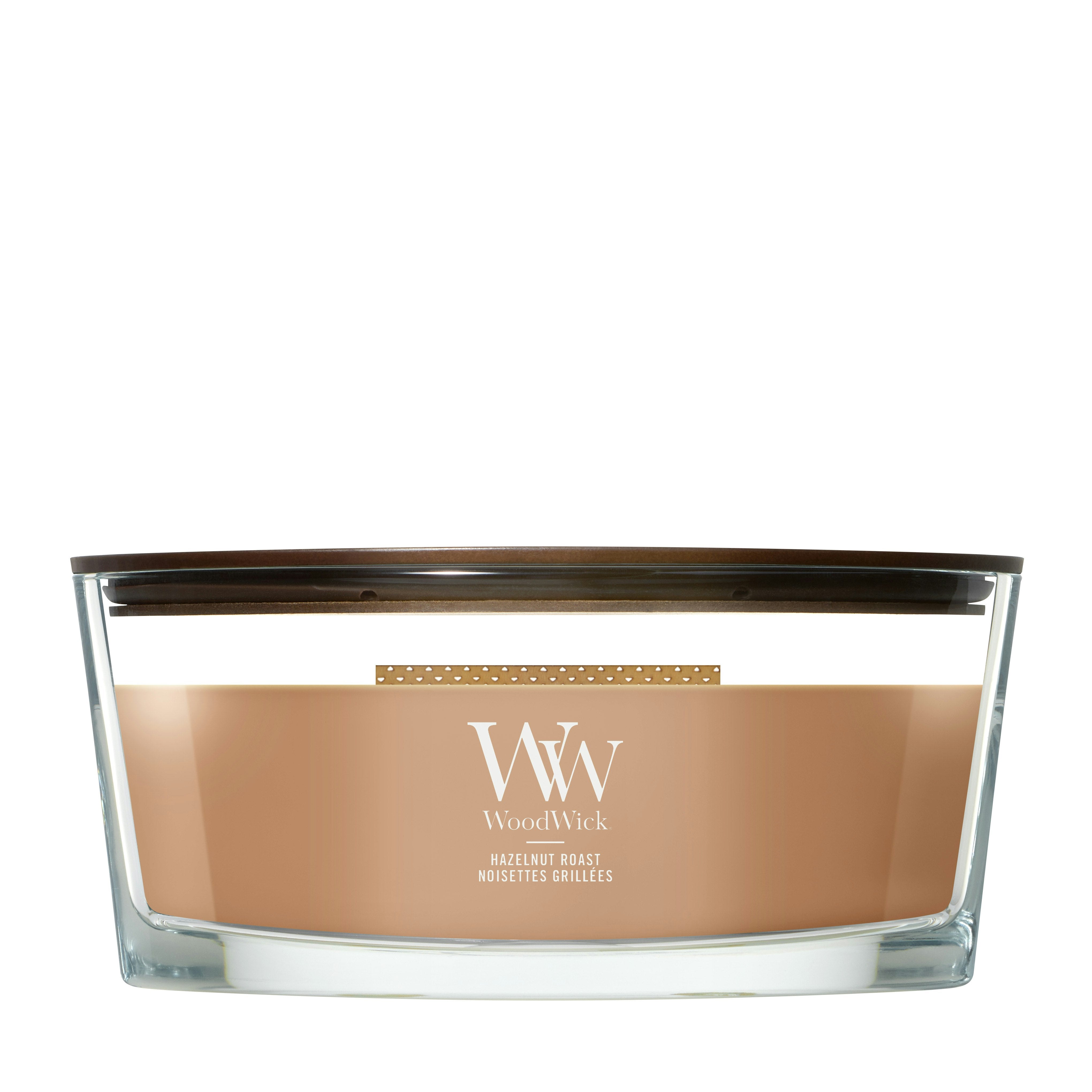 Candela Ellipse Hazelnut Roast 453g Marrone WoodWick
