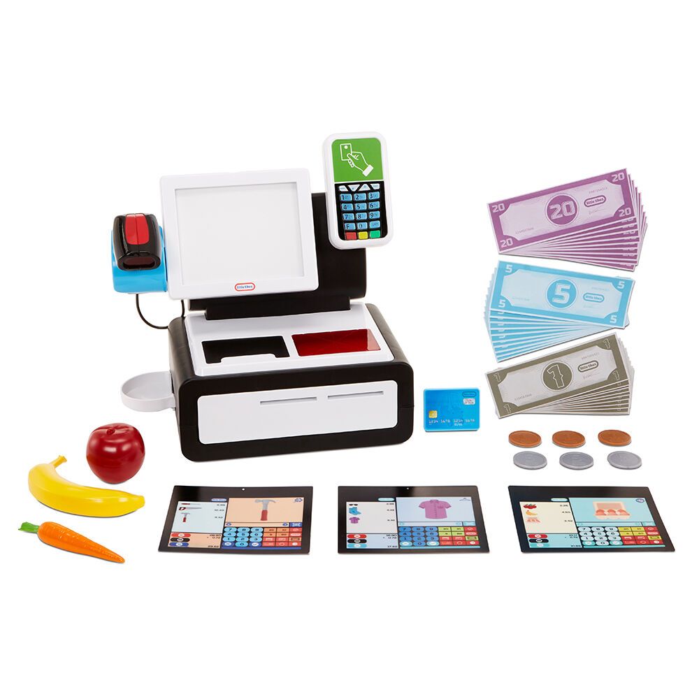 Little Tikes Cassa “First Self-Checkout Stand” con luci e suoni, 40+ accessori