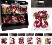Set Decorazioni Autunnali Assortite Rosso/Marrone