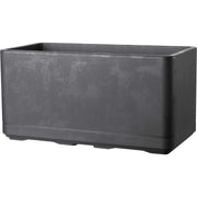 Fioriera rettangolare con riserva d’acqua Cosmo, 78x38x38,5 cm, antracite