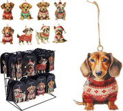 Pendente natalizio a forma di cane in ferro 10 cm modello assortito PERAGA CHRISTMAS