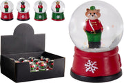 Sfera di neve con orso 4,5 cm modello assortito PERAGA CHRISTMAS