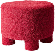 Sgabello in legno 40 x 29 cm rosso PERAGA CHRISTMAS