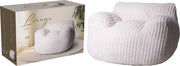 Sedia in pelliccia sintetica crema PERAGA CHRISTMAS