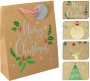 Borsa regalo 32 x 26 x 10 cm modello assortito PERAGA CHRISTMAS