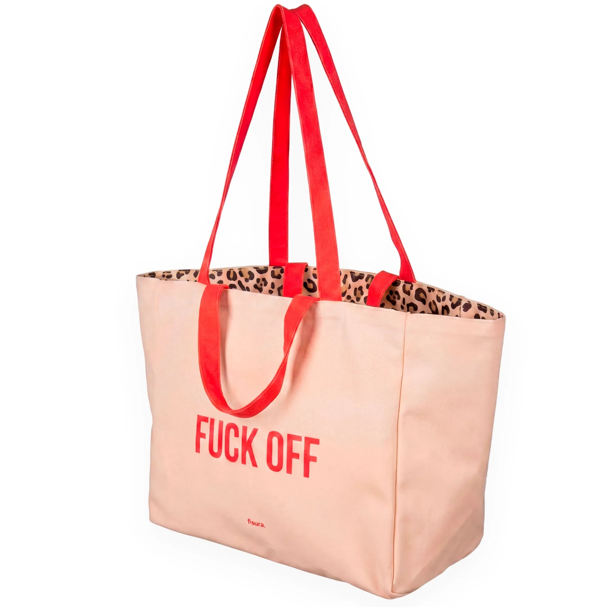 Borsa Mare Fuck Off 48x38 cm Nero FISURA
