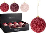 Pallina di Natale 8 cm colori assortiti PERAGA CHRISTMAS