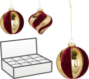 Pallina di Natale 8 cm forme assortite PERAGA CHRISTMAS