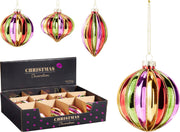 Pendente natalizio in vetro arcobaleno modello assortito PERAGA CHRISTMAS