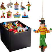 Decorazione pendente a tema circo 9 x 6 x 8 cm modello assortito PERAGA CHRISTMAS