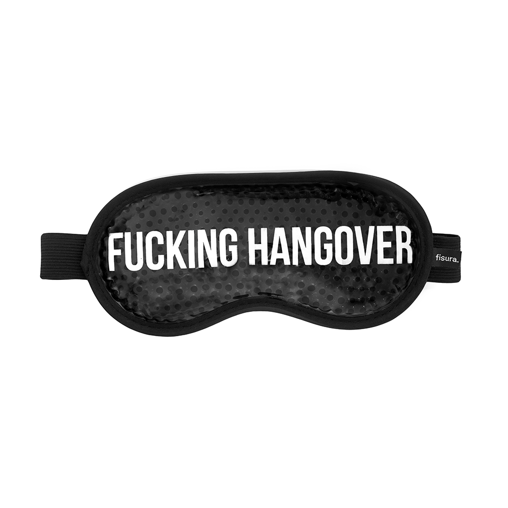 Mascherina Gel Occhi Fucking Hangover 24 x 10 cm Nera FISURA