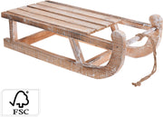 Slitta decorativa in legno bianca 50 cm PERAGA CHRISTMAS