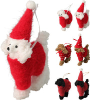 Pendente natalizio a forma di cane 12 cm rosso modello assortito PERAGA CHRISTMAS