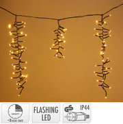 Luci a ghiacciolo cluster 1032 LED bianche 700 x 48 cm PERAGA CHRISTMAS