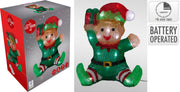 Elfo seduto in acrilico 19 x 14 x 25 cm PERAGA CHRISTMAS