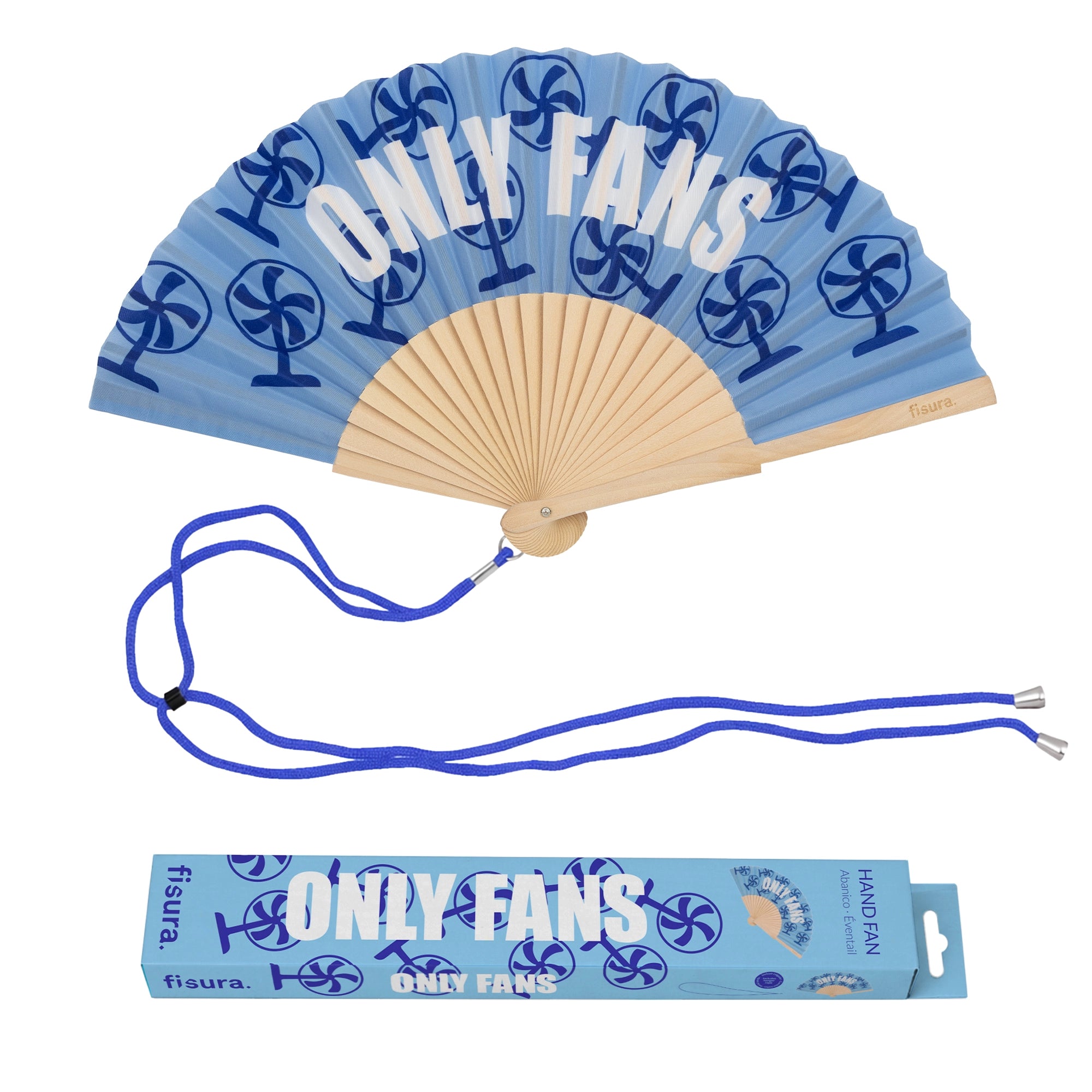 Ventaglio Only Fans 42.5x23cm Giallo FISURA