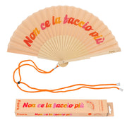 Ventaglio con Scritta Non Ce La Faccio Più 23cm Nero FISURA