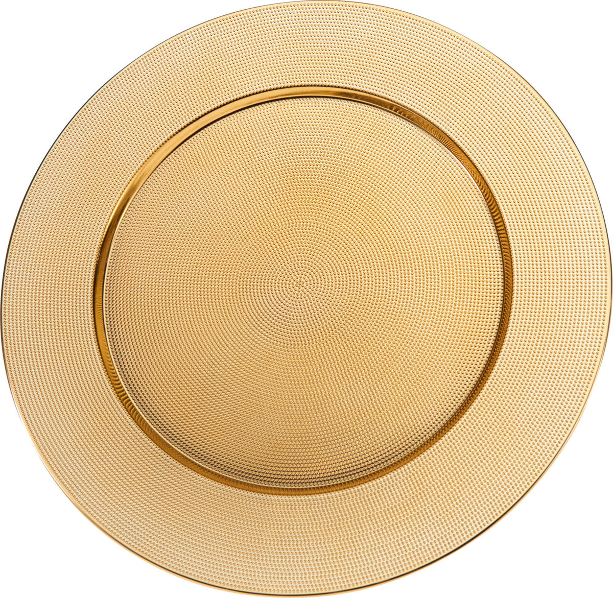 Platzteller aus PP-Kunststoff 40 cm gold PERAGA CHRISTMAS