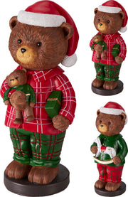 Orso in piedi in resina 36 cm modello assortito PERAGA CHRISTMAS