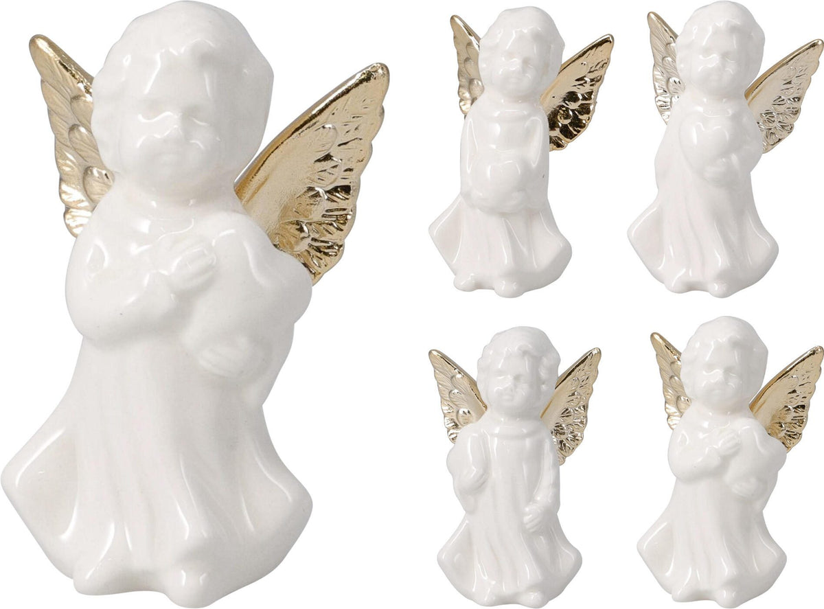 Porzellanengel 6 x 4 x 10 cm sortiertes Modell PERAGA CHRISTMAS
