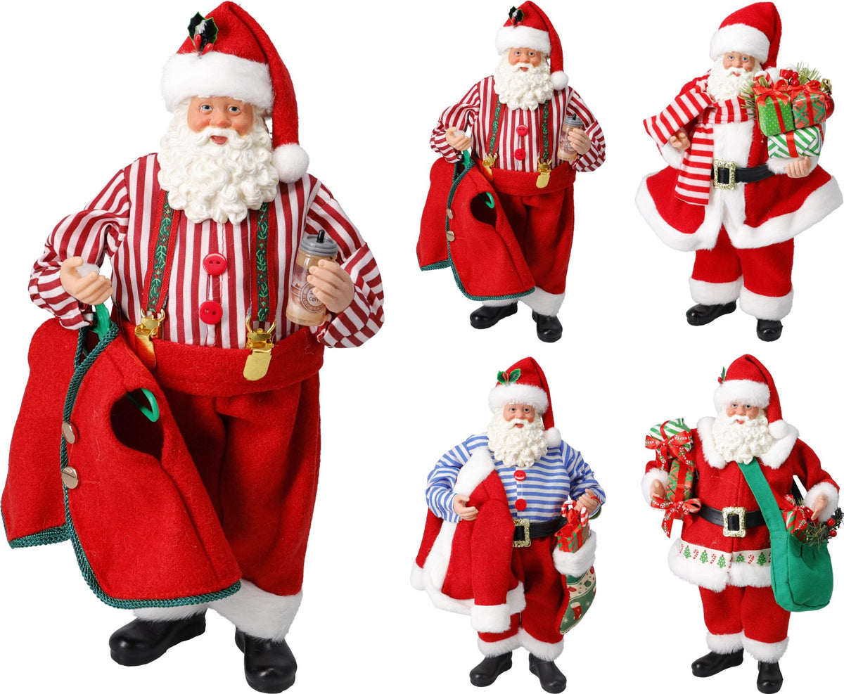 Babbo Natale in piedi 28 cm modello assortito PERAGA CHRISTMAS