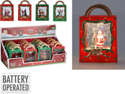 Borsa regalo con design natalizio 7,5 x 4 x 11,5 cm PERAGA CHRISTMAS