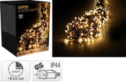Catena luminosa super cluster 3216 LED bianco caldo PERAGA CHRISTMAS