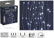 Cascata luminosa 160 micro LED bianco ghiaccio PERAGA CHRISTMAS