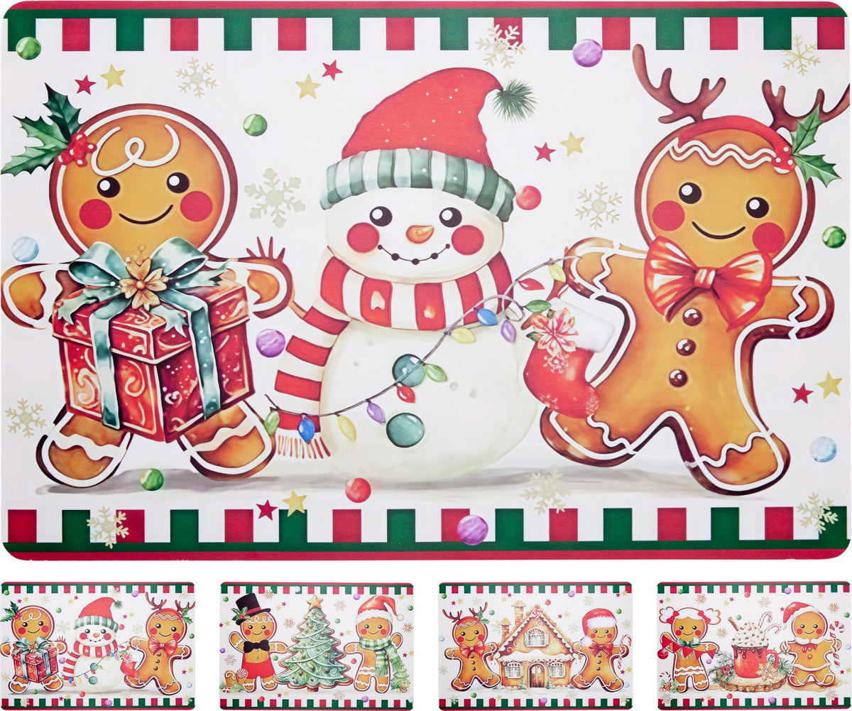 Platzteller aus PP-Kunststoff 43,5 x 28,5 cm sortiertes Modell PERAGA CHRISTMAS