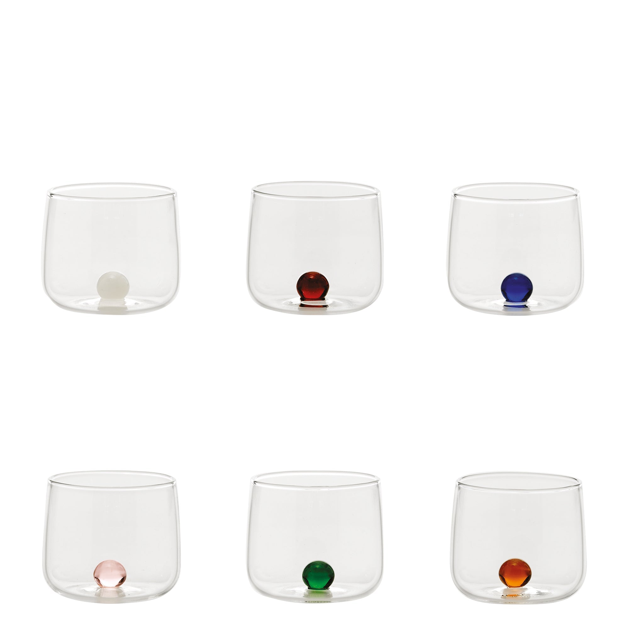 6 Bicchieri Bilia Tumbler Junior Colori Assortiti ZAFFERANO