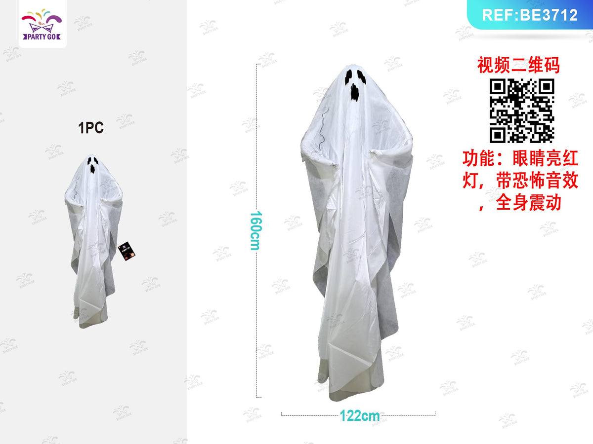 Fantasma Halloween saliscendi con luci e suoni PartyGo
