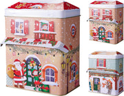 Scatola natalizia in latta 13 x 8 cm modello assortito PERAGA CHRISTMAS