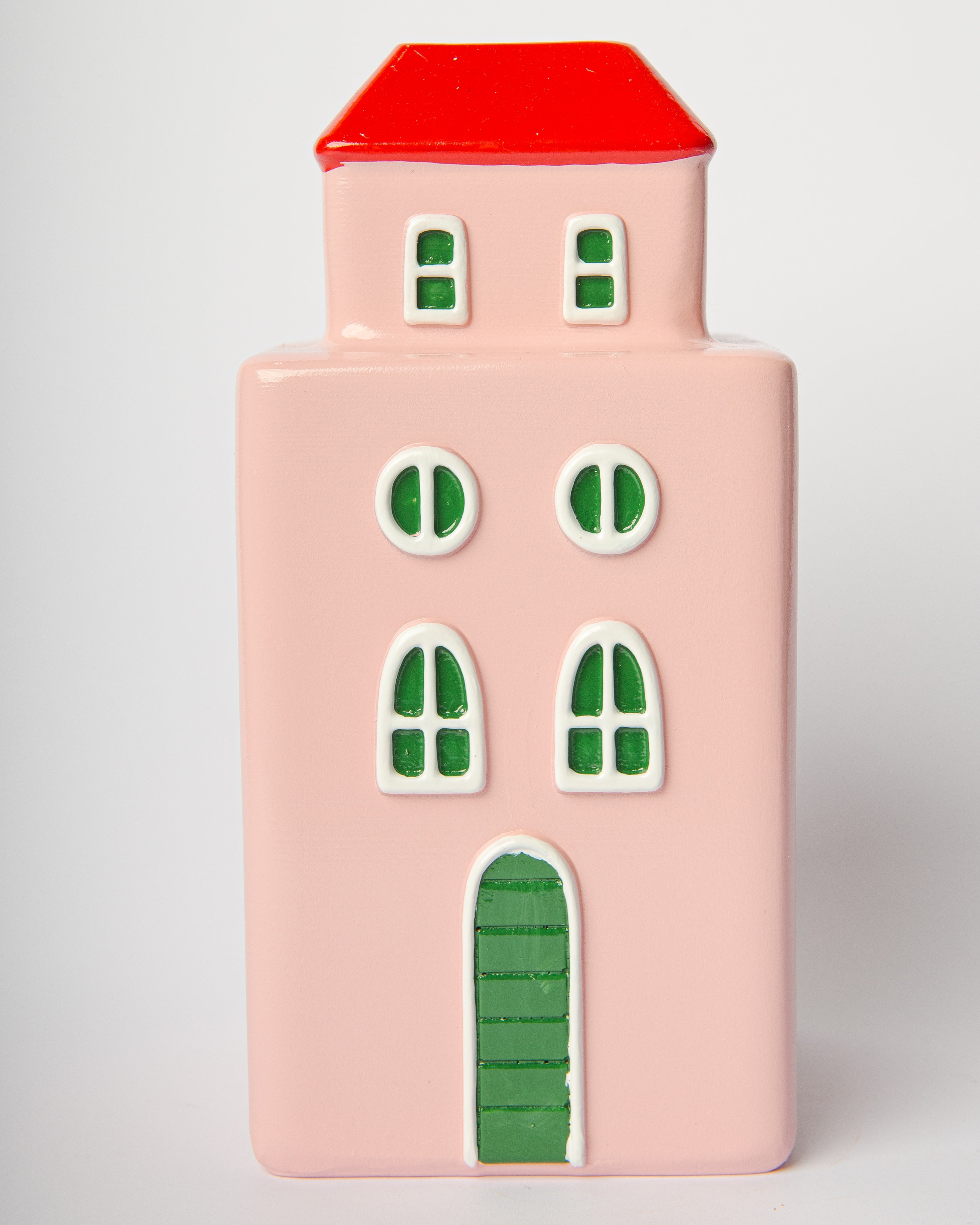 Vaso Decorativo Palazzo Rosa 9x9x18 cm Blogo