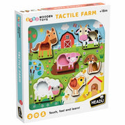 Gioco Fattoria Tattile in Legno Multicolore HEADU