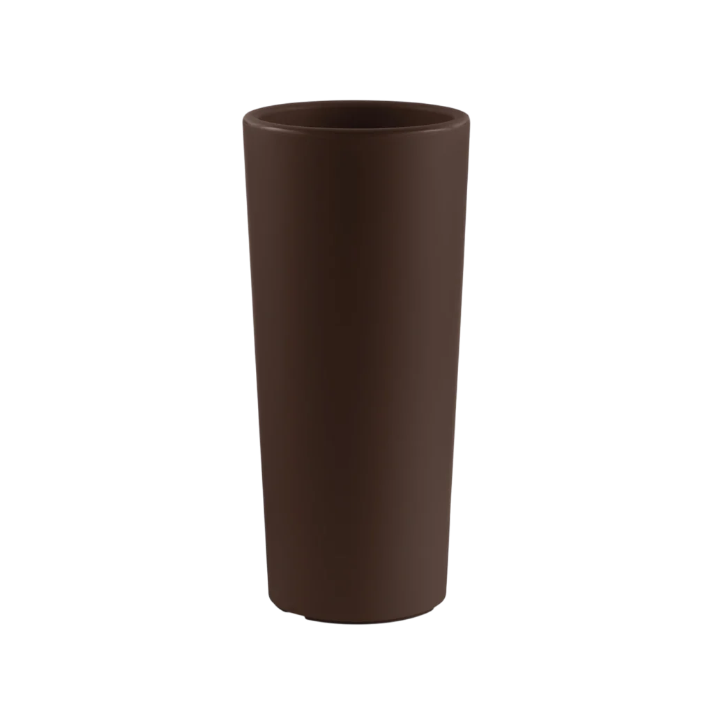 Vaso cachepot Clou rotondo in plastica H 65 cm VECA