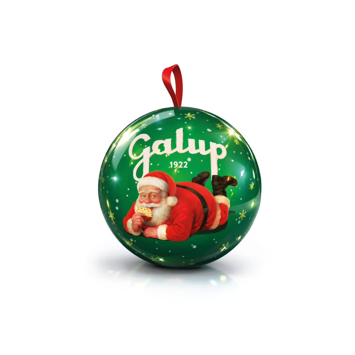 Pallina di Natale in Latta Gocce di Cioccolato 100g Galup