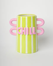Vaso Decorativo Chill 14x10x16 cm Giallo Blogo