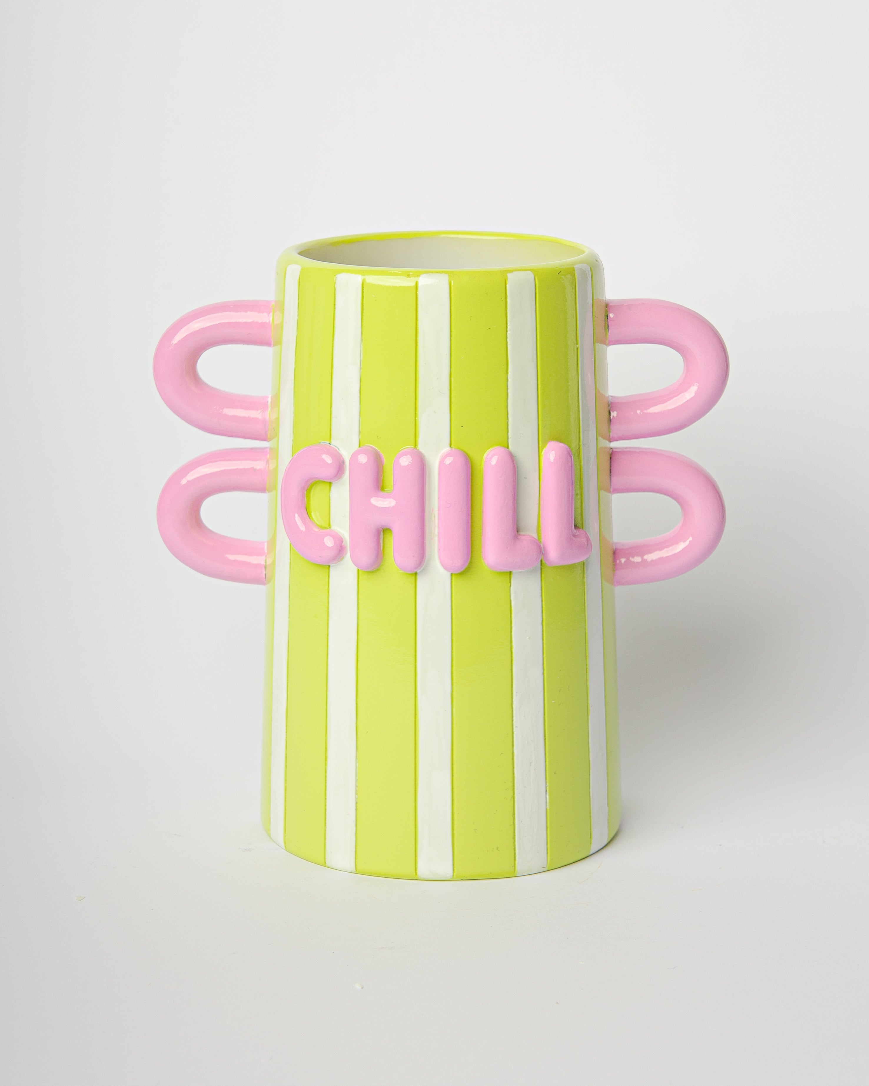 Vaso Decorativo Chill 14x10x16 cm Giallo Blogo