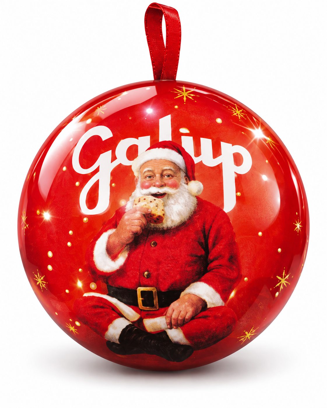 Pallina di Natale in Latta con Panettoncino Tradizionale 100g Galup